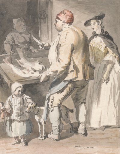 London Cries - A Fishmonger by Paul Sandby